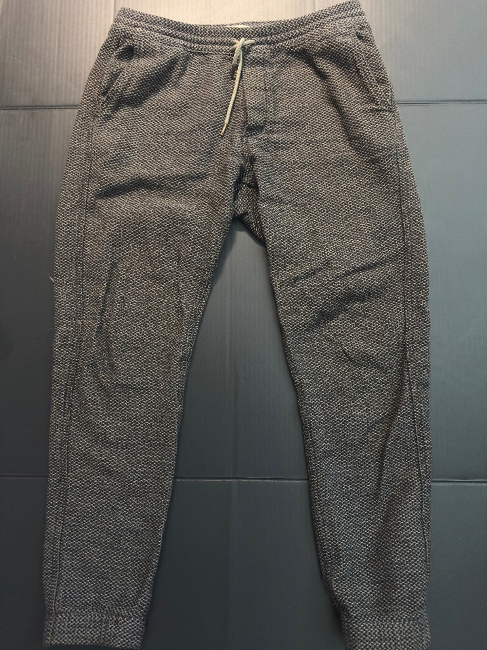 Taylor Stitch Après Pant Charcoal Sashiko Jogger Sweatpants Men’s Medium